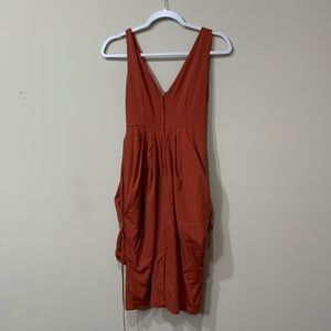 H&M burnt orange Greek dress